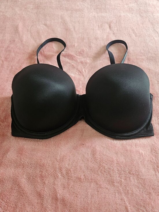 PINK Victoria's Secret Other - VICTORIA'S SECRET PINK Black Push-Up Bra With Pink Interior – 34DD